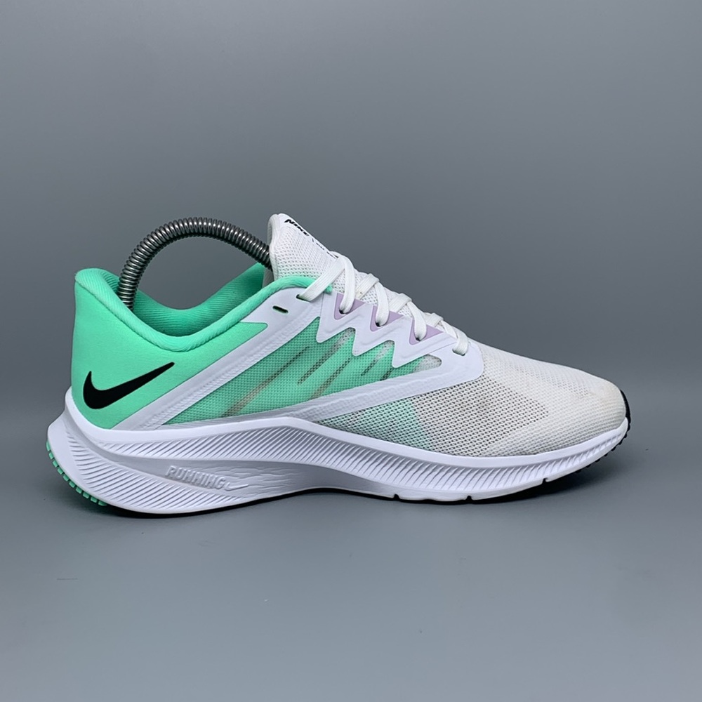 Nike Quest 3 White Green‎ Running Shoes CD0232-111 Women's Sz 8.5 - Picture 8 of 10